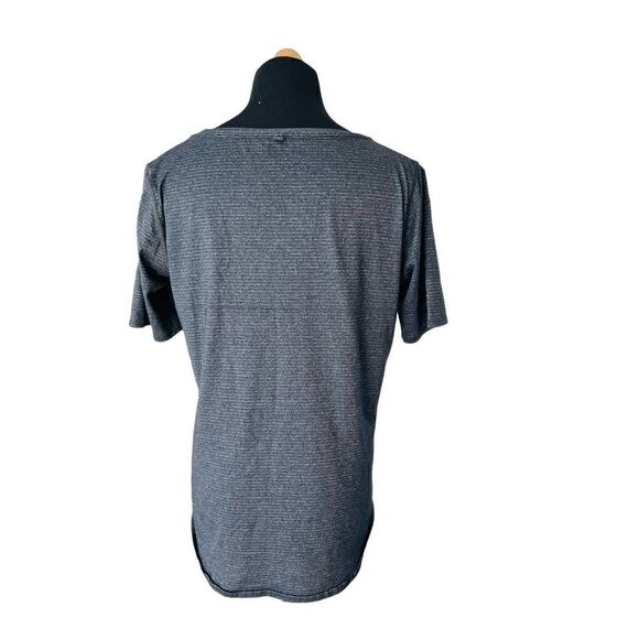 Lululemon Run Away Tee Heathered Black Womens Size 6 Technical Lightweight - Picture 5 of 7